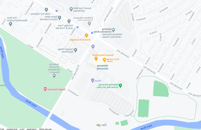 Google map of campus